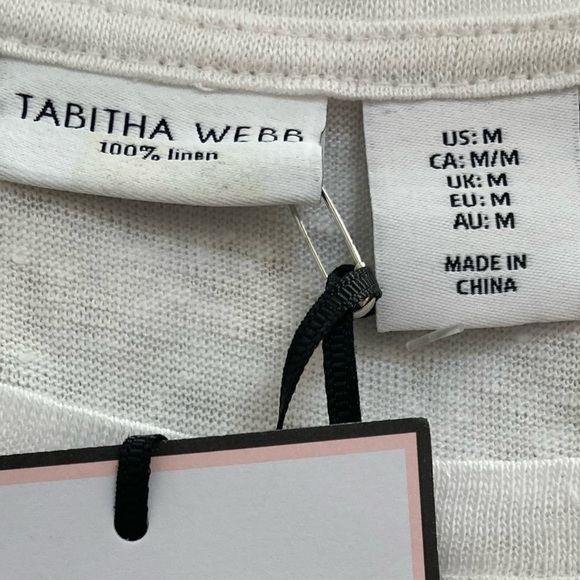 NWT Tabitha Webb Bumble Bee 100% Linen Tee Shirt
Farmhouse Print - Picture 7 of 10